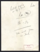 Press photograph stamped on rear 'SUN 25 JUN 1948' with handwritten description. 16.5 x 22cm. - 2