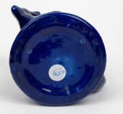 STONE'S BRISTOL POTTERY "Kangaroo" teapot with blue glaze (reproduction), early 20th century, impressed oval mark to base, ​​​​​​​13cm high, 18cm wide - 8