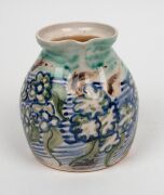 ARTHUR MERRIC BOYD & JOHN PERCEVAL pottery jug with floral decoration painted by John Perceval, signed "Arthur Merric Boyd, J. P.", ​​​​​​​14cm high x 17cm wide - 3
