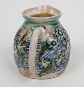 ARTHUR MERRIC BOYD & JOHN PERCEVAL pottery jug with floral decoration painted by John Perceval, signed "Arthur Merric Boyd, J. P.", ​​​​​​​14cm high x 17cm wide - 5
