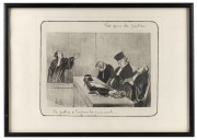 HONOR&Eacute; DAUMIER (1808-1979), Les Gens De Justice, black and white lithograph, signed lower left, 33 x 47cm overall