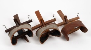 Three c. 1890s handheld stereoscopes. (3 items)