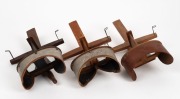 Three c. 1890s handheld stereoscopes. (3 items)