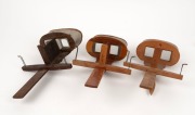 Three c. 1890s handheld stereoscopes. (3 items) - 2