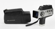 AGFA: Movexoom 3000 8mm movie camera, c. 1970, in matching leather case.