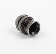 BOLEX-PAILLARD: Three lenses, each in leather case - one Pizar 5.5mm f1.9 with front and rear caps, one Yvar 13mm f1.8 with rear cap, and one Yvar 13mm f1.9 with rear cap. (3 lenses) - 4