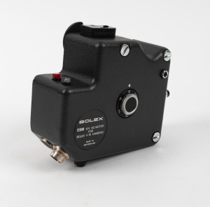 BOLEX-PAILLARD: ESM 12V DC external drive motor attachment [#B2256] for H16 movie cameras, c. 1960s.