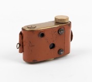 KUNIK WALTER: Petie Gold subminiature camera, c. 1956, with maker's leather case marked 'Peti-Tux'. - 8