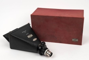 SEIBERT WETZLAR: 'Makam' 1x 6221 micro-photography attachment, c. 1930s, in original box with Seward's Optical House Bourke Street typewritten sales information sheet.