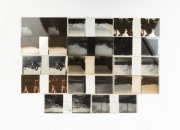 Group of sixty-eight boxed c. 1910s 10.5 x 4.5cm stereo glass slides, likely for Verascope, featuring street views of French parades, fountains, gardens, and others. (68 items) - 3