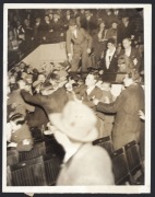 SOCIAL UNREST: Six 1930s press agency photographs - images of the February 1934 Madison Square Garden riot, slain and injured rioters in 1934 Vancouver, images of police actions during hosiery mill strikes in Philadelphia, and Paris 1934 schoolteachers' p - 2