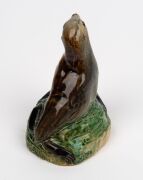 MARGUERITE MAHOOD pottery seal statue. Rare. Incised "Marguerite Mahood, No. 1786", 12.5cm high - 4