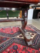 An early Colonial Australian cedar sofa table with lyre ends and turned stretcher base, New South Wales origin, circa 1840, 75cm high, 153cm wide, 65cm deep - 8