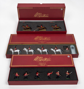 W. BRITAIN "Special Collectors Edition" group of three boxed mint sets comprising: I.) ZULU WAR Holding The Line, II.) SCOTS GREYS, III.) THE VICEROY'S BODYGUARD.