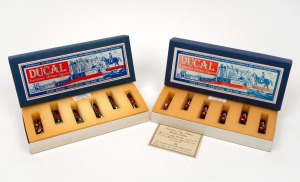 DUCAL "Traditional Military Figures" two sets, boxed near mint condition: I.) THE GRENADIER GUARDS (1 Officer, 5 Other Ranks), II.) GORDON HIGHLANDERS 1905 (1 Officer, 5 Other Ranks).