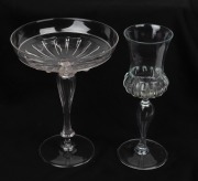 DANTE MARIONI two impressive hand-blown American art glass vessels, 19.5cm and 18.5cm high
