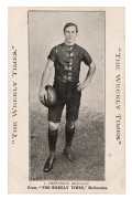 c1910 The Weekly Times 'Victorian Footballers Postcard' featuring J. FITZPATRICK (Melbourne).