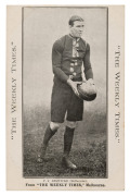 c1910 The Weekly Times 'Victorian Footballers Postcard' featuring P.J. BESWICK (Melbourne). - 4