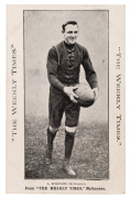 c1910 The Weekly Times 'Victorian Footballers Postcard' featuring A. McKENZIE (Melbourne). - 4