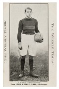 c1910 The Weekly Times 'Victorian Footballers Postcard' featuring W. SCHMIDT (Captain, Richmond).