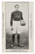 c1910 The Weekly Times 'Victorian Footballers Postcard' featuring W. SCHMIDT (Captain, Richmond). - 4
