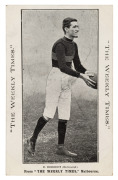 c1910 The Weekly Times 'Victorian Footballers Postcard' featuring B. HERBERT (Richmond). - 4