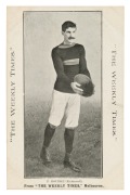 c1910 The Weekly Times 'Victorian Footballers Postcard' featuring P. BOURKE (Richmond).