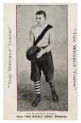 c1910 The Weekly Times 'Victorian Footballers Postcard' featuring J.R. SCOBIE (South Melbourne). - 4