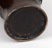 An antique Chinese bronze vase with bird and floral decoration, 19th century, 28cm high - 4