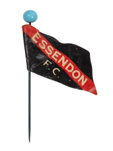 1908 Wills Victorian Football Flags: ESSENDON F.C. (Capstan back) with pin.