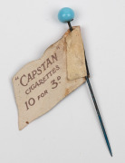 1908 Wills Victorian Football Flags: ESSENDON F.C. (Capstan back) with pin. - 2