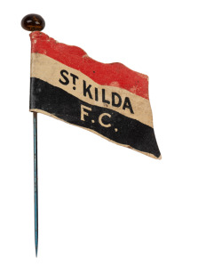 1908 Wills Victorian Football Flags: ST. KILDA F.C. (Havelock back) with pin.