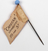1908 Wills Victorian Football Flags: SOUTH MELBOURNE F.C. (Capstan back) with pin. - 2