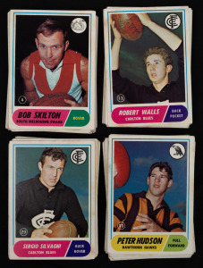 1969 SCANLENS "VFL Footballers" duplicated range, (70+) in mixed condition.