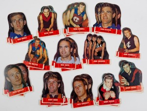 THE SCANLENS DIE-CUT CARDS OF 1969: A duplicated range of 15 of the 18 in the set; (total: 68); mostly in good condition.