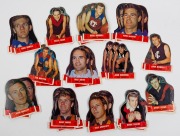 THE SCANLENS DIE-CUT CARDS OF 1969: A duplicated range of 15 of the 18 in the set; (total: 68); mostly in good condition.