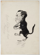 GEELONG v ST.KILDA, 25th August 1923: Cartoonist Samuel Wells' version of events: during the Round 15 game in which Geelong defeated St. Kilda by 16 points having not scored at all in the 2nd quarter, kicked seven goals straight in the 3rd, with Haggar ki - 2