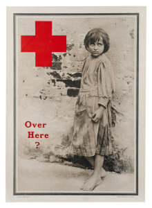 PAULINE KRUGER HAMILTON (1870-1918) 'Over Here?', original 1919 colour poster, published by the American Red Cross as part of its annual campaign and membership drive, 70 x 51cm. Widowed at a young age, Hamilton, an American, chose to move to Vienna, rema