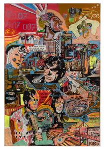 MARKO MAGLAIC (1972 - ), Bond Saint Siner, signed and titled verso, 91 x 61cm