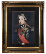 ADMIRAL NELSON colour print in attractive gilt and ebonised frame, late 20th century, 90 x 86cm overall