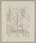 HENRI MATISSE, La Cit&eacute;&ndash;Notre-Dame, framed posthumous print after the 1930 etching, 82 x 75cm overall - 2