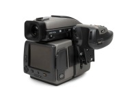 HASSELBLAD: 2011 H4D-40 SLR camera [#DG42038124] with HC 300mm f4.5 [#7JSI10169] and HC 35mm f3.5 lenses [#7ASC12839], front and rear lens caps, two lens filters, two lens hoods, and many additional Hasselblad camera system elements, all organised into st - 6