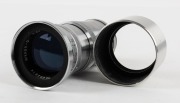 NIPPON KOGAKU: Nikkor-Q&middot;C 135mm f3.5 lens [#262914], c. 1950s, in Exakta mount with metal lens hood and rear lens cap. - 3