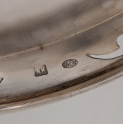 Russian silver teacup holder with gilt wash highlights and interior; together with a matching spoon, 20th century, (2 items), 13.5cm high, 243 grams total - 3