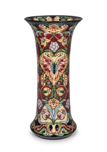 MOORCROFT "Tapestry of Time" impressive English pottery vase by Rachel Bishop, circa 2007, impressed factory mark with artist's signature to base, 46cm high