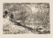 LLOYD REES (1895 - 1988), The Dawn at Sandy Bay, lithograph, editioned 15/50, signed, and dated '83 in lower margin, 34 x 50cm; framed 57 x 74cm.