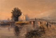WILLIAM MULLER HEWITT (British, Active 1870s-1909), On Ehe Vayl, watercolour, signed lower left "Wm. H. M&uuml;ller Hewitt, 1876", ​​​​​​​31 x 44cm, 59 x 72cm overall