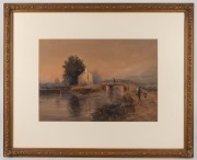 WILLIAM MULLER HEWITT (British, Active 1870s-1909), On Ehe Vayl, watercolour, signed lower left "Wm. H. M&uuml;ller Hewitt, 1876", ​​​​​​​31 x 44cm, 59 x 72cm overall - 2