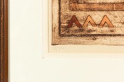 JOHN WINCH (1944-2007), Enigma VII, lithograph, signed lower right "Winch" titled verso, 44 x 62cm, 71 x 86cm overall - 3