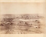 MINING TOWN: Impressive photographic panorama comprised of four albumen prints laid down on original backing sheet (can be rolled), modern archive window mount, circa 1880-1890, 13.5 x 80cm, 37 x 103cm overall - 4